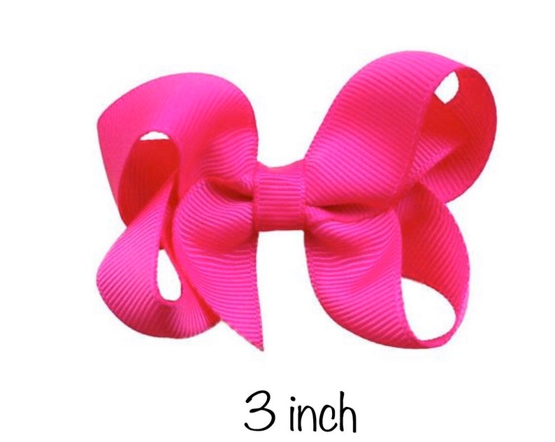 YOU PICK pink hair bow hair bows, bows for girls, baby bows, toddler hair bows, boutique bows, hair clips, girls hair bows image 5
