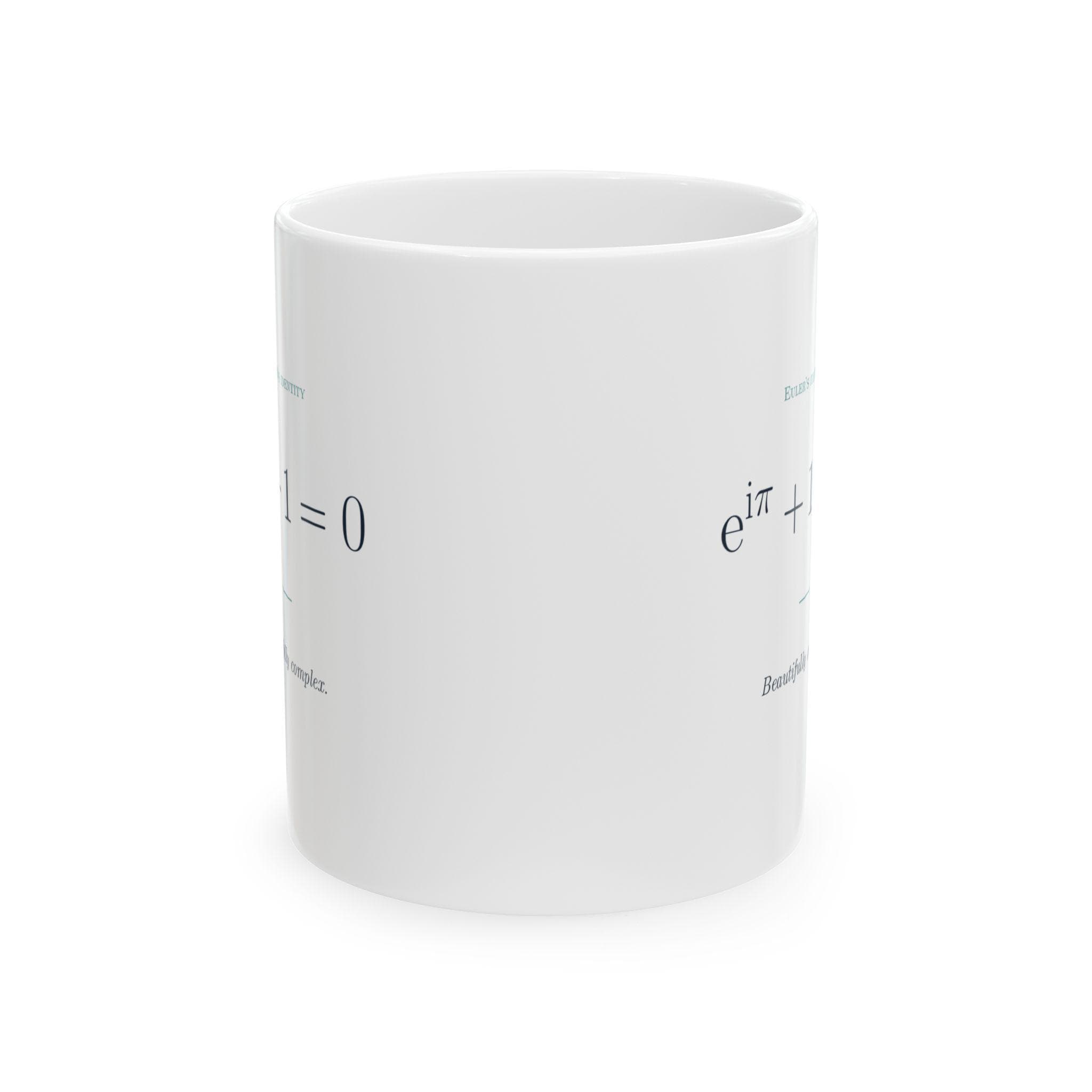 Euler's Identity Mug — 11 oz White Ceramic