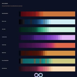 Procreate Fractal Color Palettes | Mandelbrot, Julia Sets (Digital Download)
