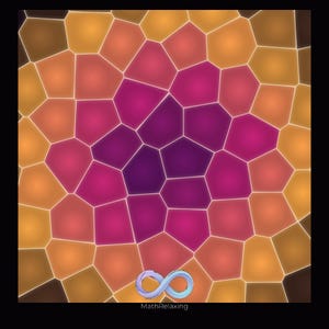 Seamless Loop | Voronoi Cell Garden Loop | Organic Mosaic Animation, Math Art (Digital Download)