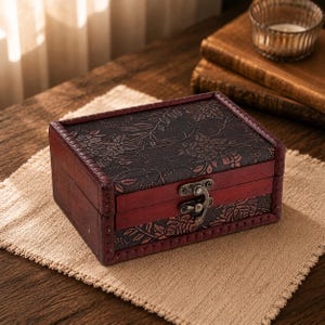 Vintage Wooden Box - Etsy