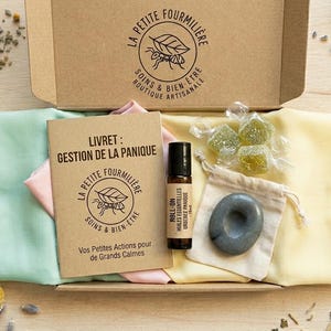 Emergency Serenity Kit - Anti-Stress and Anxiety Attack Kit - Anxiety Box by a Nurse with Roll-on & Grounding Stone