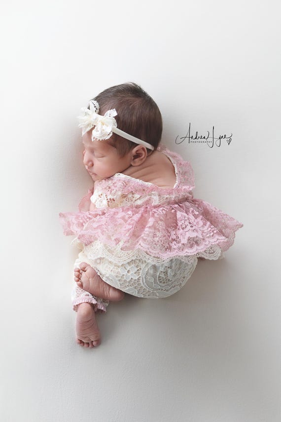 chinese dress ladies Coco Lace Romper Muted Rose – Gold Hawk Clothing main image 0