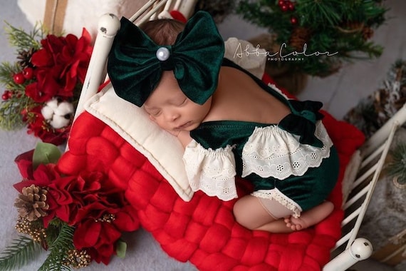 Baby girl velvet romper store