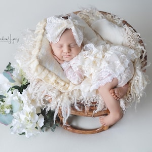 You choose color girl lace Newborn romper set, Newborn photo prop, newborn romper, newborn girl romper, newborn girl photo lace romper