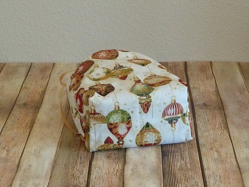 Item BG94 Decorated Christmas Ornaments Fabric Gift Bag
