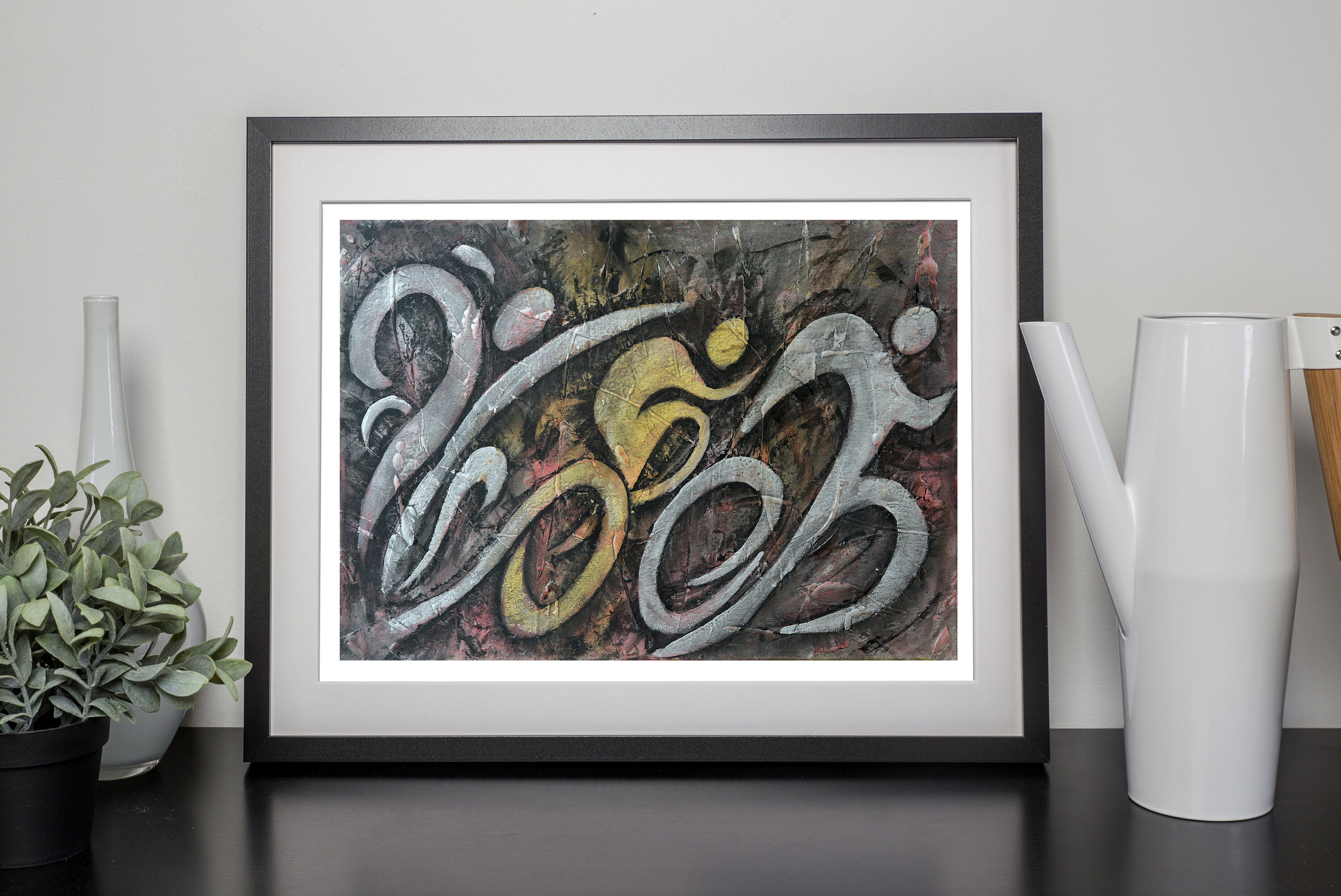 Metallic Triathlon Sequence- Triathlon Art Print - Triathlon wall decor - Gift for Triathlete