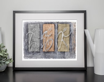 Cooper Triathlon Sequence -Triathlon Art Print - Triathlon wall decor - Gift for Triathlete-