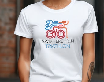 Swim Bike Run Shirt, Retro Triathlon Shirt, Triathlon vintage Shirt, Triathlete Gift Shirt, Runner Shirt, Unisex Shirt SBR06A1