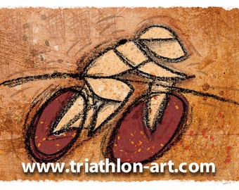 Abstract Cycling in Brown  SALE