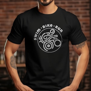 Swim Bike Run Shirt, Running Shirt, Triathlon Shirt, Triathlete Gift Shirt, Biking Shirt, Runner Shirt, Unisex Shirt SBR15 w1