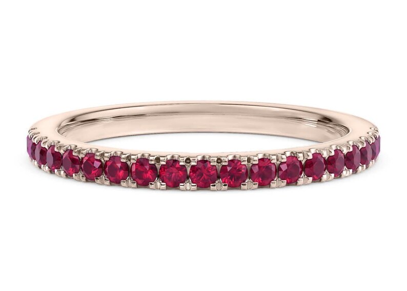 Ruby Eternity Eternity Ring, 18 tcw 18ct Yellow Gold, Hatton - Rose Gold 18k