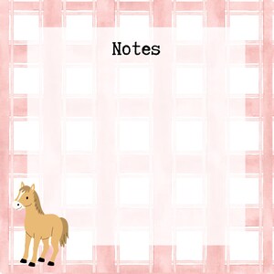 Cute Animal Notepad | Farm oe Woodland Animals, Cats, Dachshunds,  or Gnomes | 5x5 Notepad or Mini 3x3 Notepad | Handmade Stationery Gift