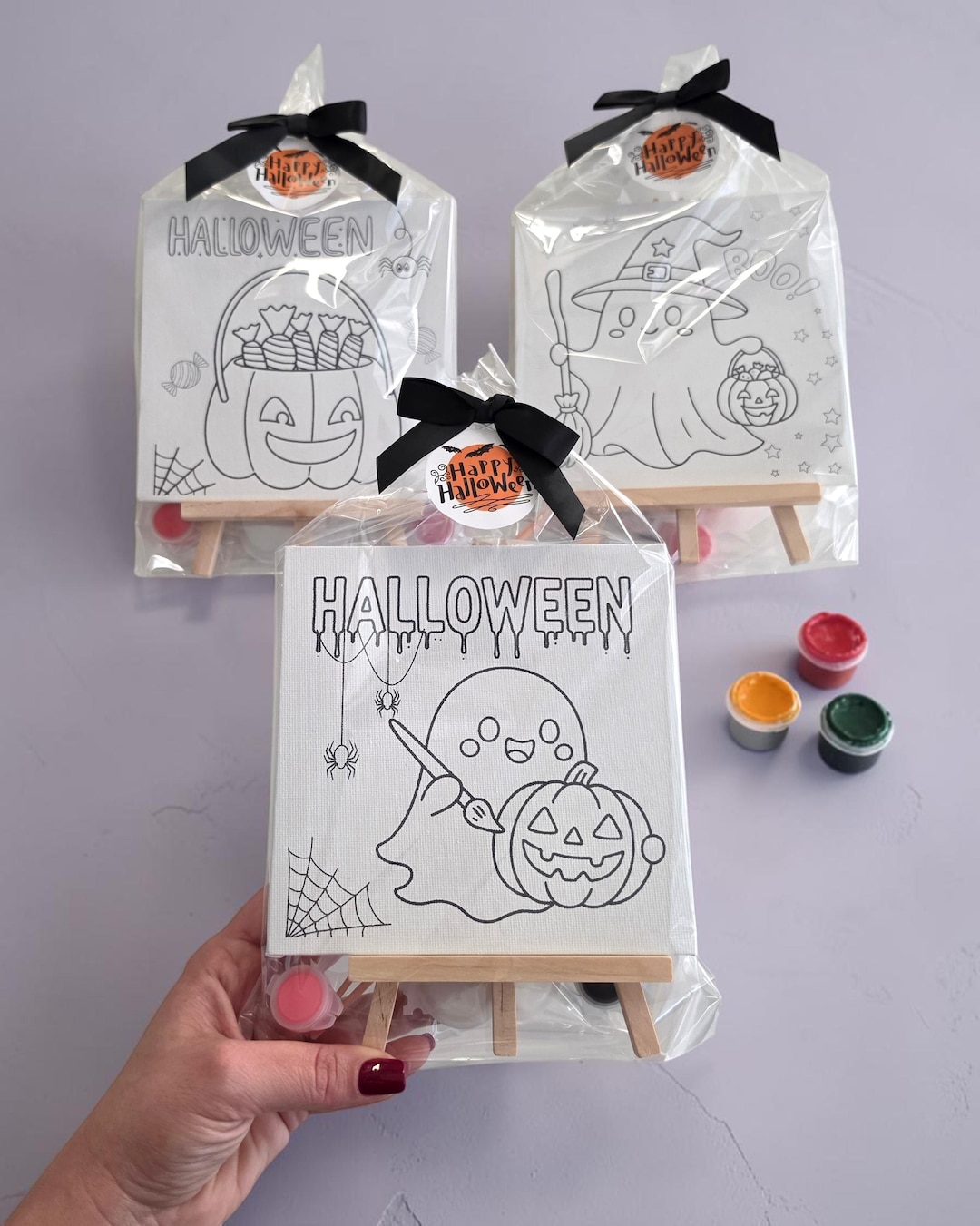 Halloween Class Gifts, Magnet Canvas Painting Kit for School Favors and Goodie Bags - Etsy