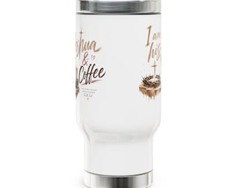 Yeshuah & Coffee Travel Mug | Christian Scripture Coffee Cup
