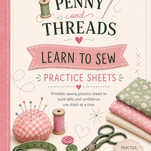 Sewing practice sheets