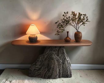 Mesa consola de esquina de lujo, mesa auxiliar de madera vintage para recibidores elegantes, salas de estar y pasillos.