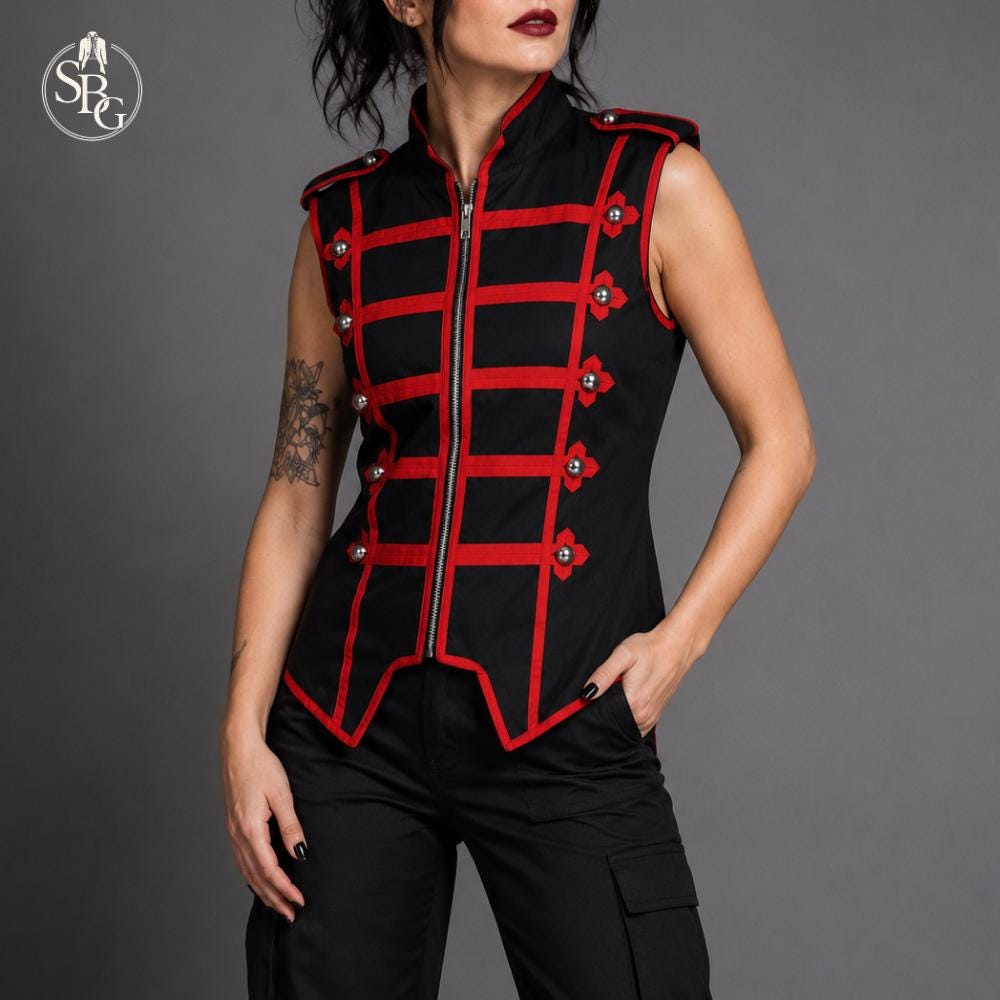 Black Parade Vest - Etsy
