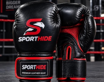 Leather Boxing Gloves: Training, Fitness, Sports Practice