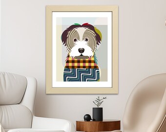 Havanese Dog Breed Art Print, Pet Portrait Animal Lover Gift