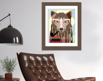 Wolf Artwork Home Decor, Wolf Wall Art Print