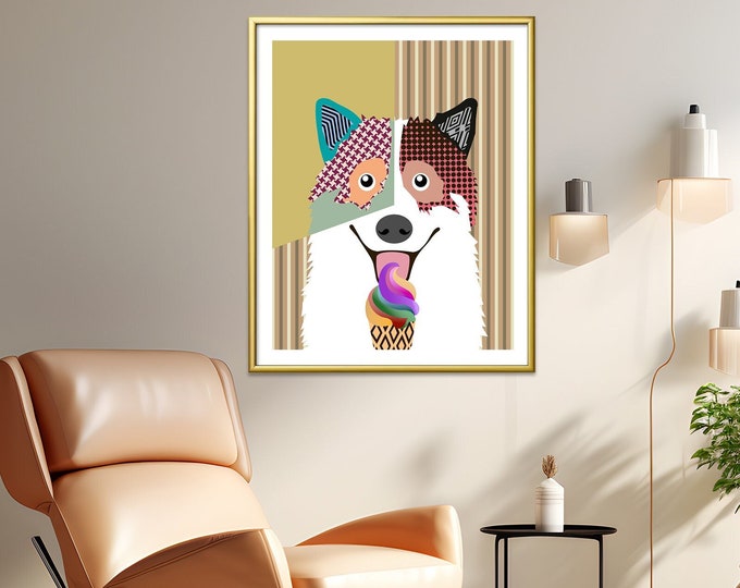 Thai Bangkaew Dog Poster, TBD Pet Portrait Decor