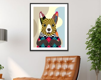 Eichhörnchen Art Print, Tierliebhaber Wildlife Decor