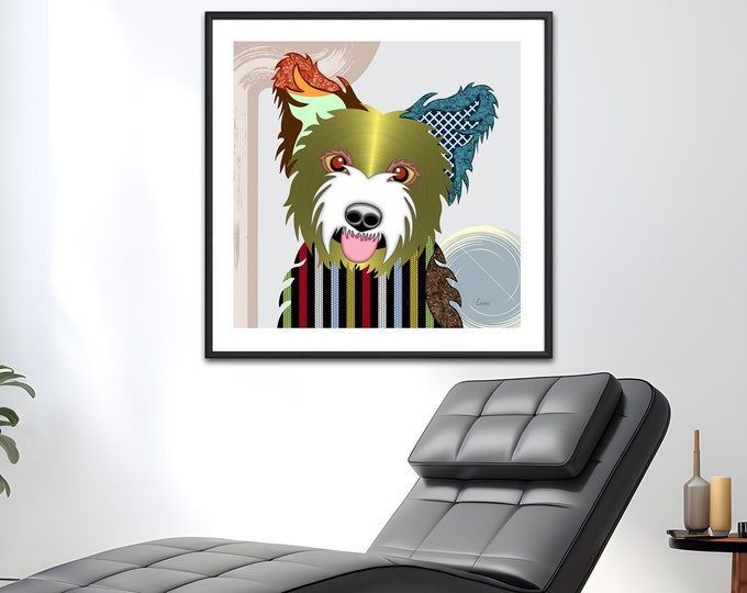 Yorkshire Terrier Print Yorkie Gifts Dog Breed Poster Pet Portrait