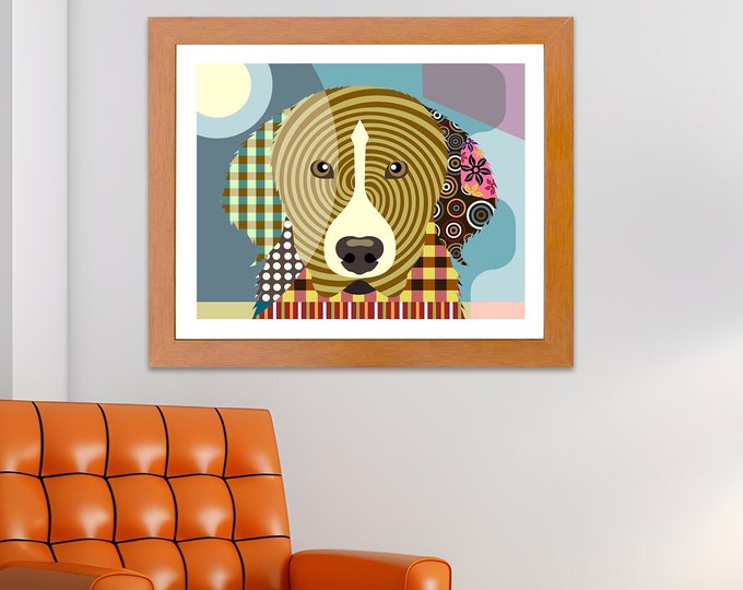 Great Pyrenees Dog Art, PYR  GP PMD  Pet Portrait Animal Painting