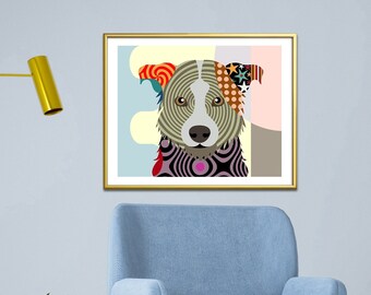 Border Collie Kunst, Pet Art Illustration Animal Print