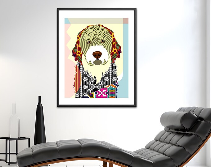 Portuguese Water Dog Art Print, Portie  PWD Poster