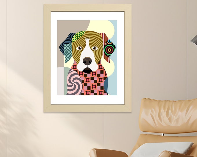 Rottweiler Wall Art Décor, Rottie Dog Art Print Puppy Love