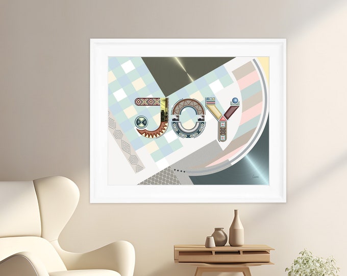 Joy Décor Inspirational phrases, Typography Poster Alphabet Letter Art