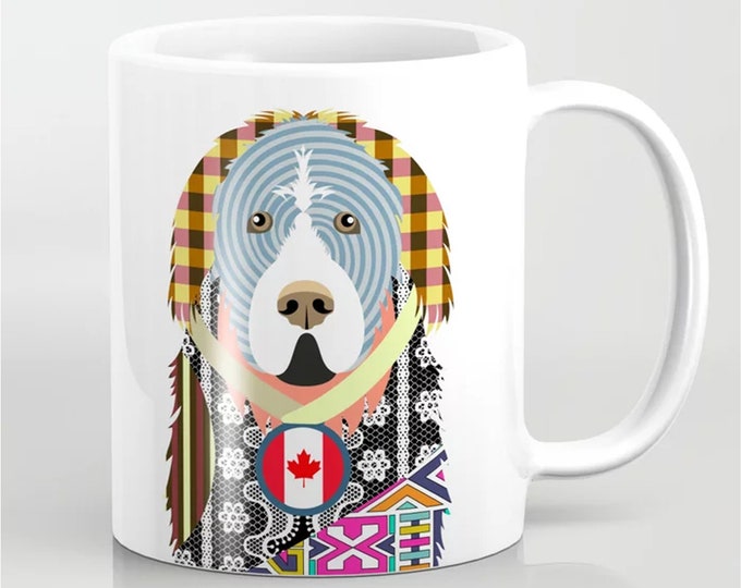 Newfoundland Mug, Pet Portrait Cup Cute Puppy Gift