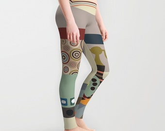 Printed Leggings, Womens Leggings, Yoga Leggings, Workout Leggings, Cute Leggings, Active Wear, Printed Tights