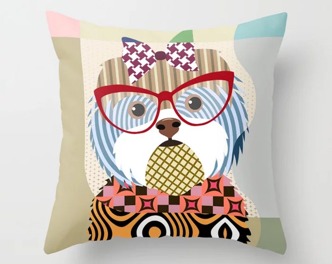 Shih Tzu Pillow, Dog Cushion Pet Lover Décor Gift
