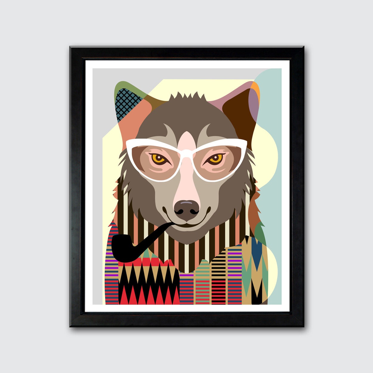 Wolf Artwork Home Decor, Wolf Wall Art Print