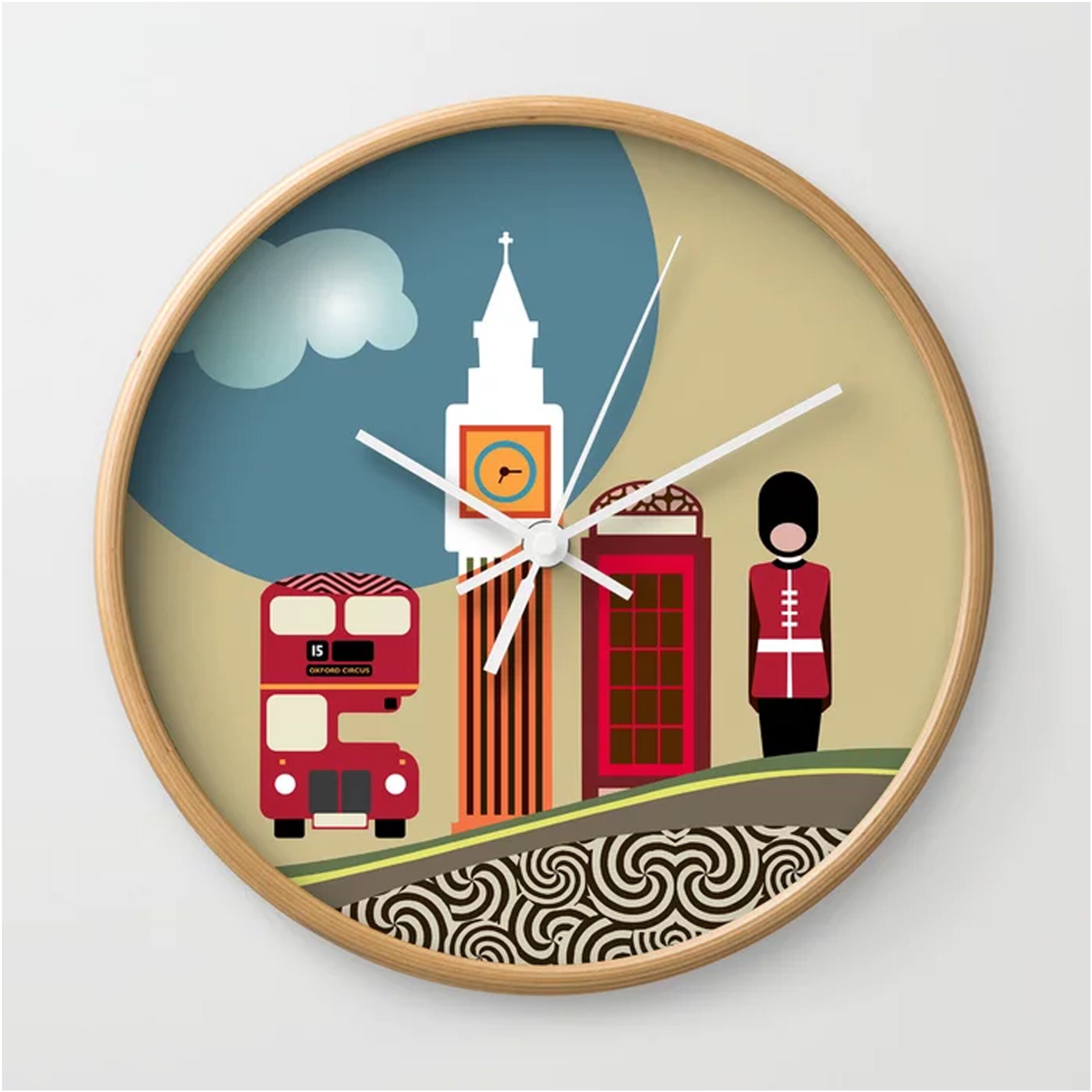 London Wall Clock, Big Ben UK Souvenir Wall Décor