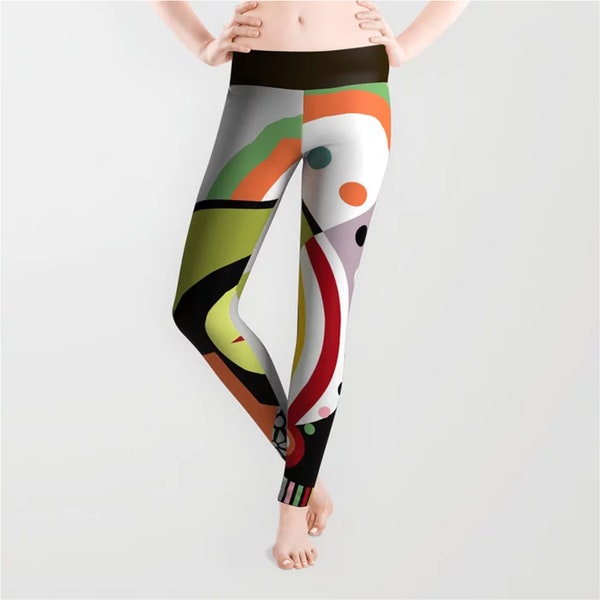 Colourful Leggings, Womens Leggings, Printed Leggings, Plus Size Leggings, Yoga Leggings, Workout Leggings, Active Wear