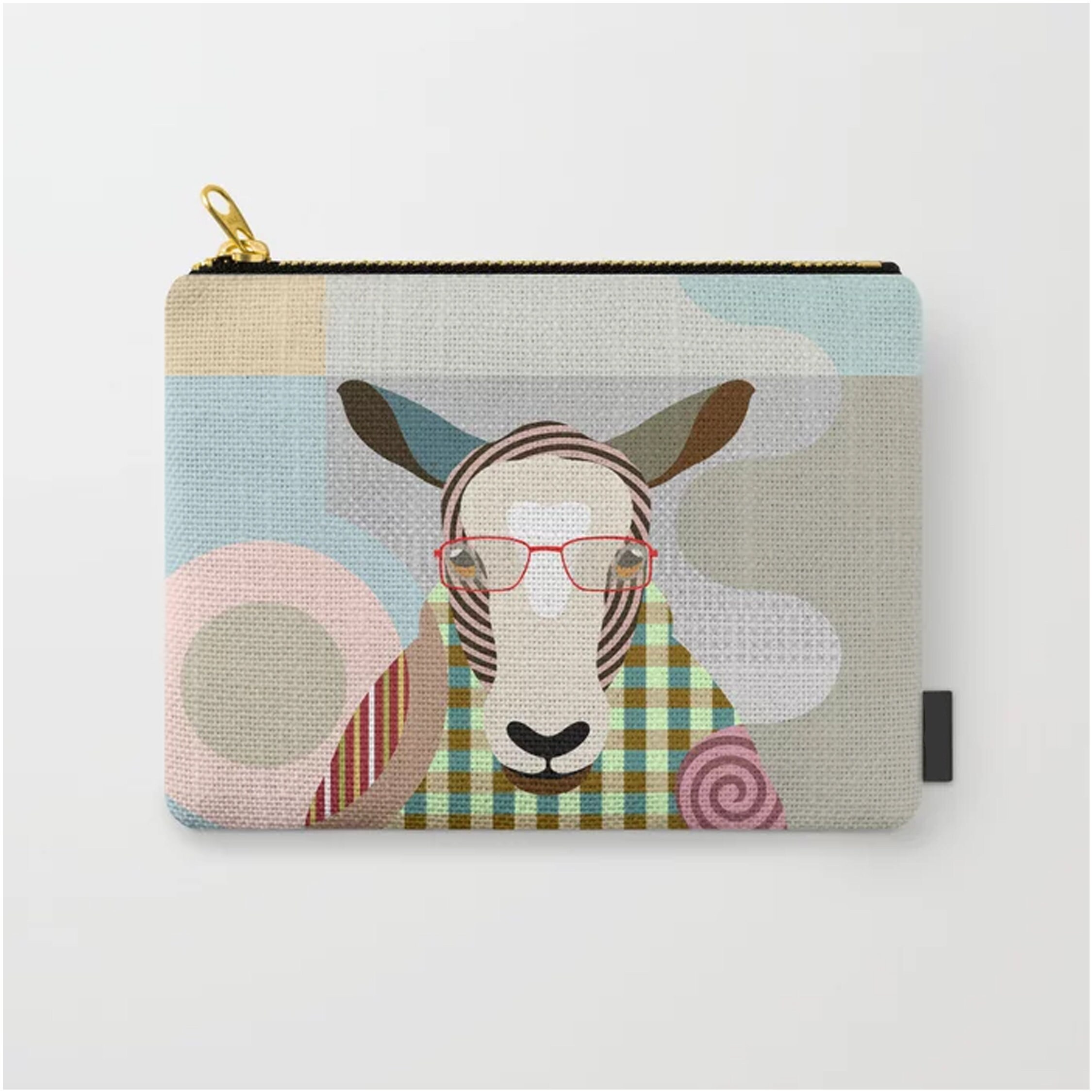 Sheep Purse Zipper Wallet, Farm Animal Gift