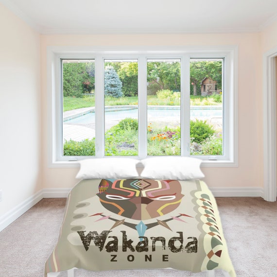 Wakanda Bedding Black Panther Bedding Wakanda Decor Wakanda Gifts African Design African Inspired Wakanda Accessories