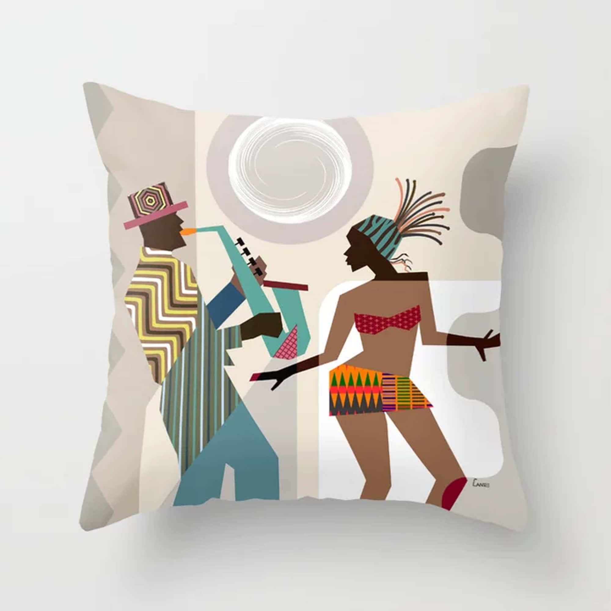 Dance Pillow Jazz Music Home Décor, Couch Cushion DJ Gift