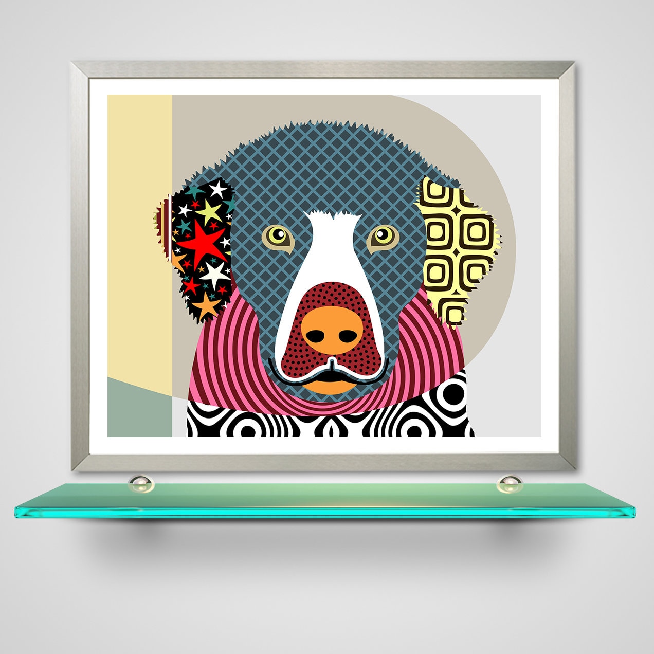 Golden Retriever Mug, Cute Puppy Cup Colorful Dog