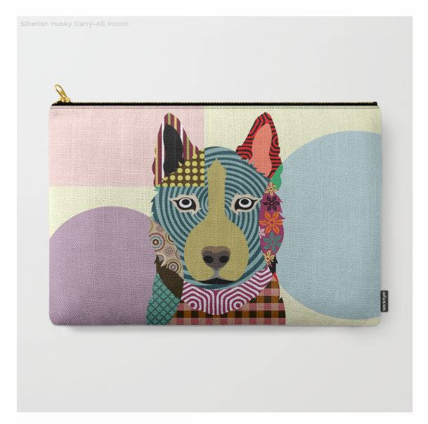 Siberian Husky Pouch, Husky Purse, Siberian Husky Gifts, Husky Wallet, Pet Pouch, Pet Gifts, Dog