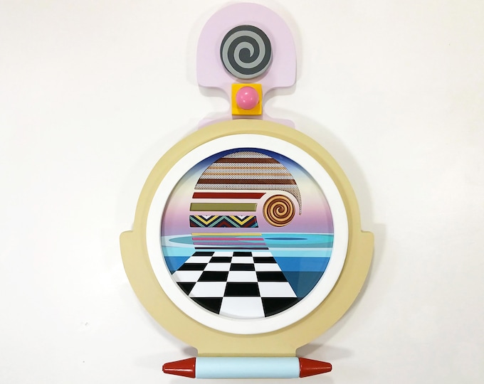 Abstract Geometric Modern Wall Sculpture Limited Edition Contemporary Mixed Media Art