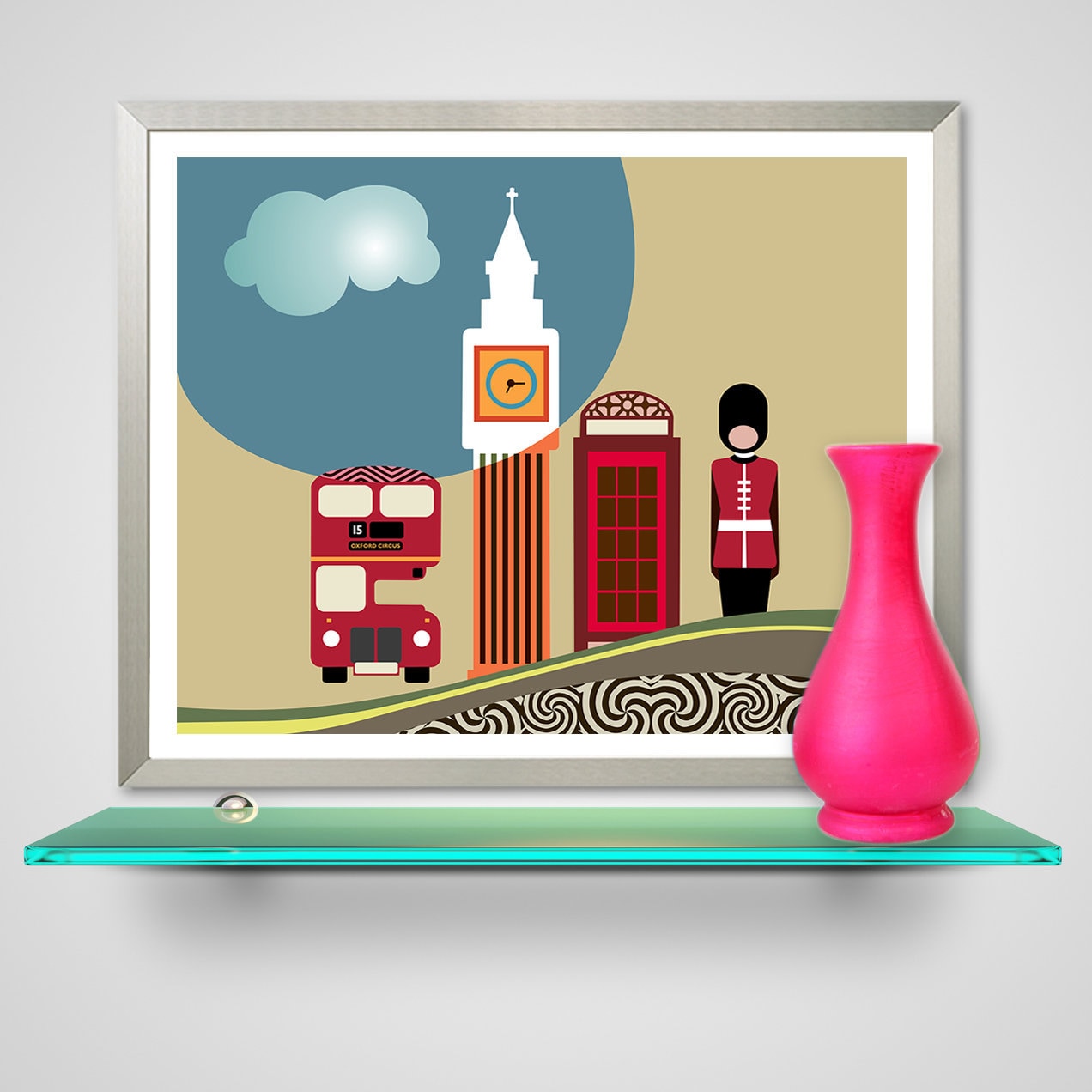 London Skyline Wall Art Big Ben Poster Decor