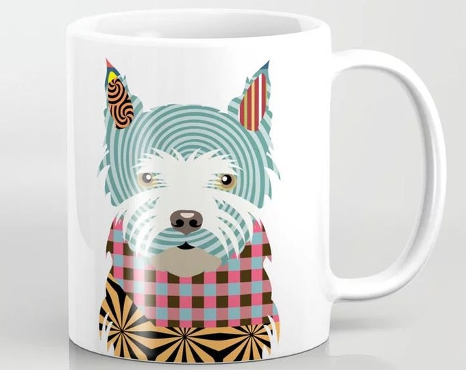 Westie Mug Print,  West Highland Terrier Gift