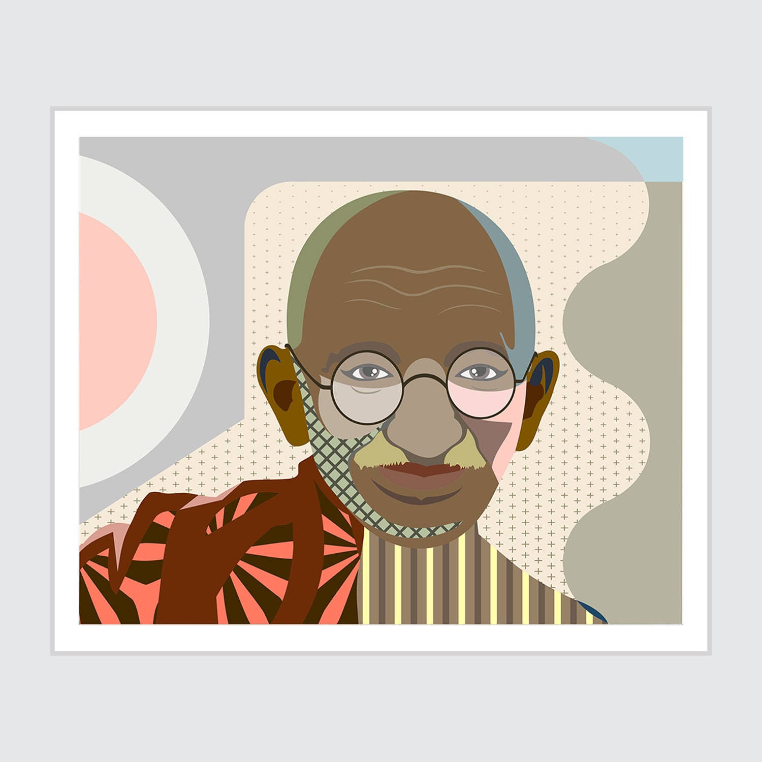 Mahatma Gandhi Wall Art Indian Decor Gift Civil Rights Poster Etsy