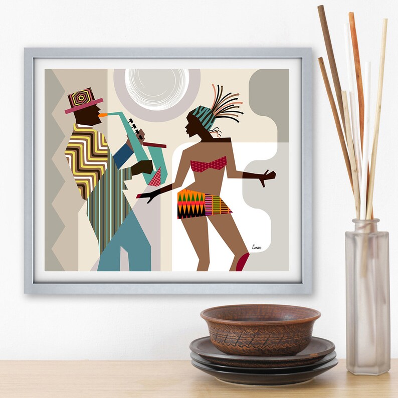 African American Wall Art African Painting African Decor Etsy