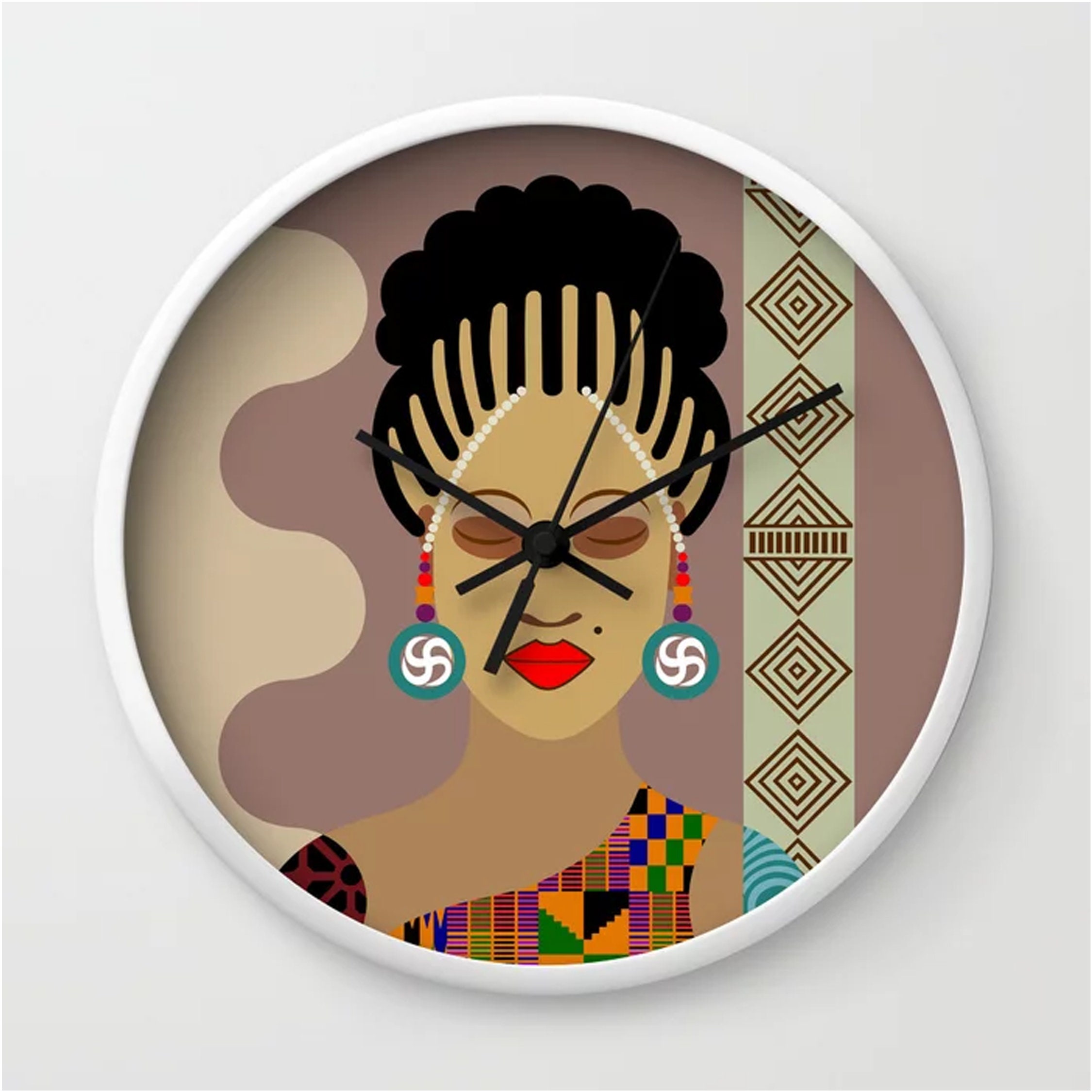 Black Girl Magic Clock, African Woman Black Queen Decor